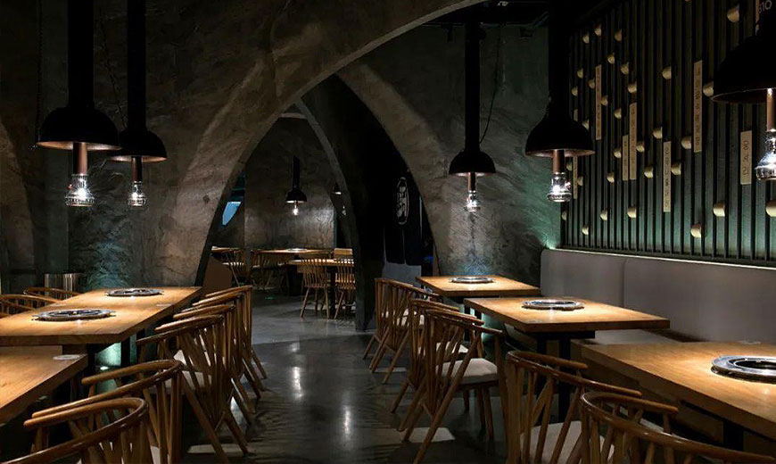 炭火烤肉燒烤店怎么設計