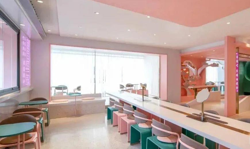 LEYOU品牌優(yōu)秀茶飲餐廳設計