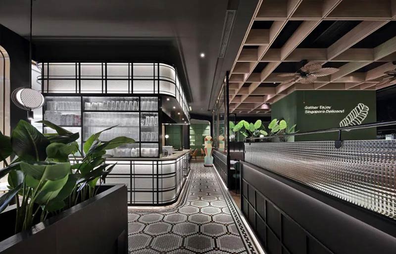 星美聚簡約時尚西餐廳設計裝修-1