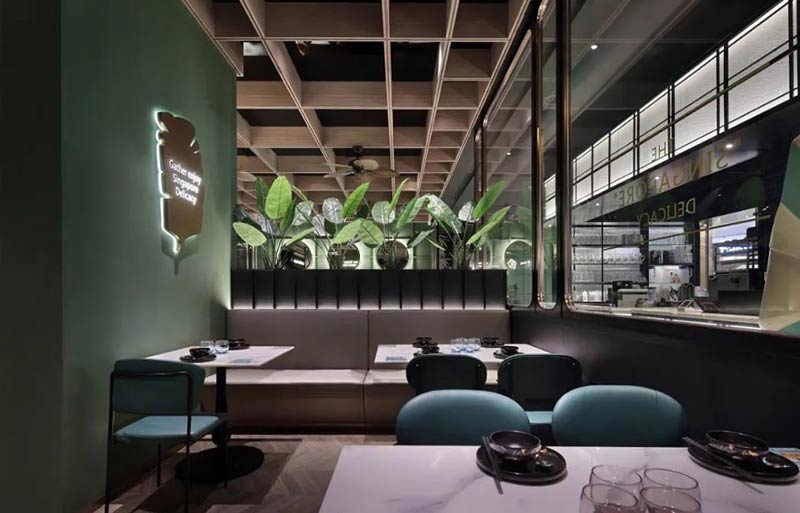 星美聚簡約時尚西餐廳設計裝修-5