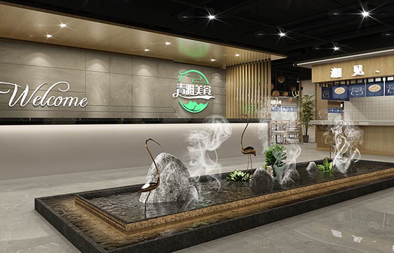 北京青雅美食城餐飲設計裝修-1