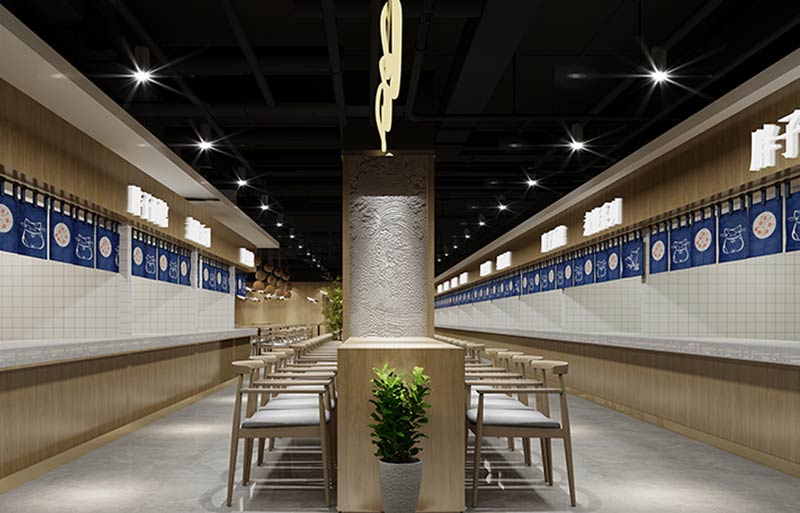 北京青雅美食城餐飲設計裝修-4