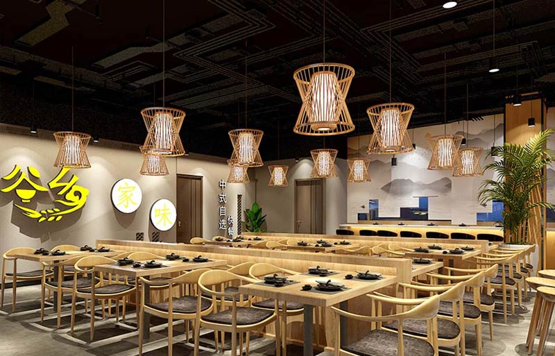 谷鄉家味中餐廳室內裝飾設計-2