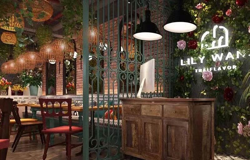 太甜茶中餐廳設計布局