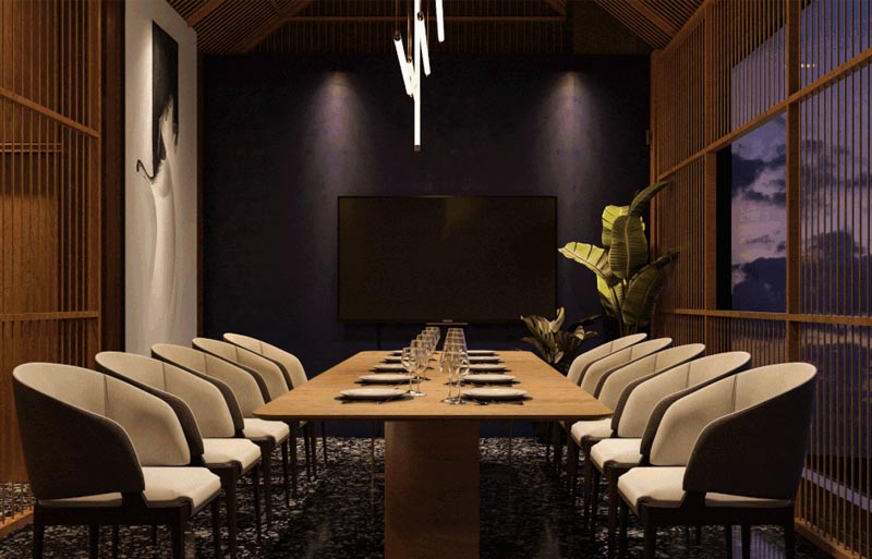 三頭四尾烤鴨中餐廳飯店設計風格