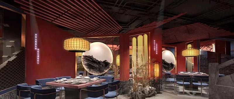 臺新石頭個性火鍋店裝修設計