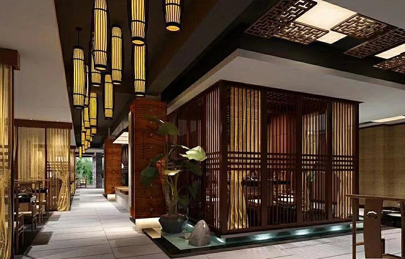 弄堂小館中餐廳設計的平面布局